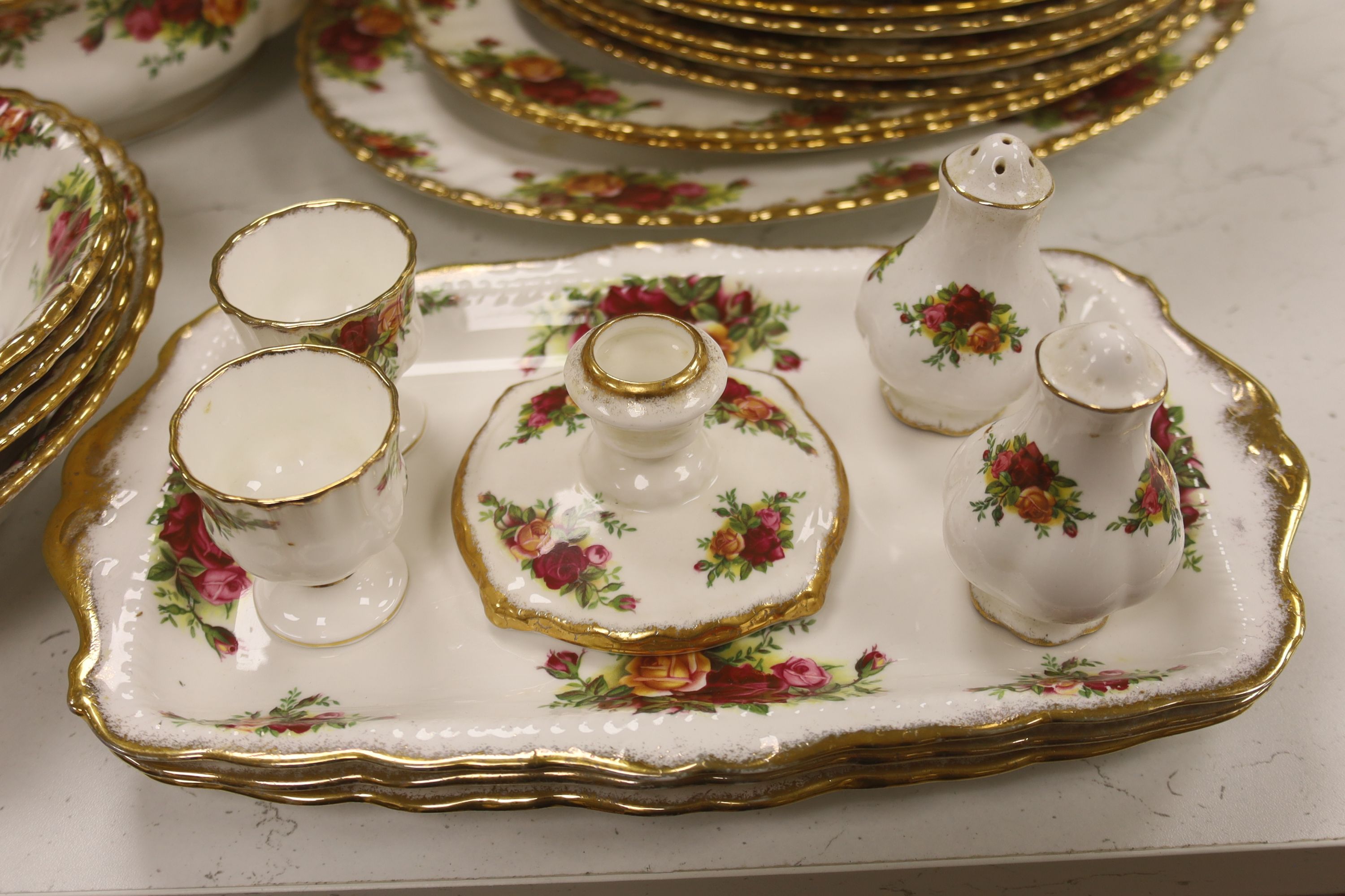 A Royal Albert 'Old Country Rose' tea and dinner service